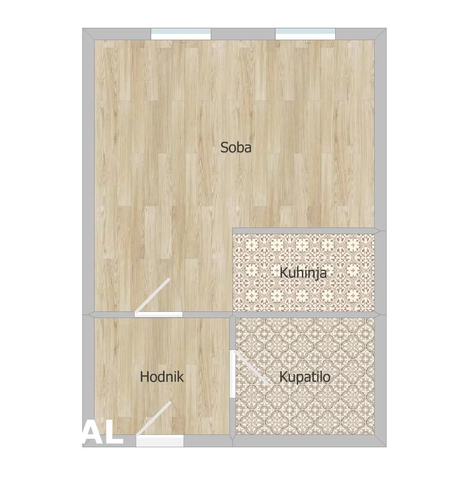 Stan,NOVI SAD,CENTAR,kv: 29.00, € 105000, ID: 1100948 9