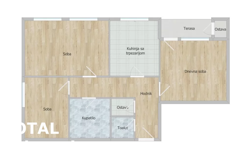 Stan,NOVI SAD,CENTAR,kv: 71.00, € 172660, ID: 1100911 15