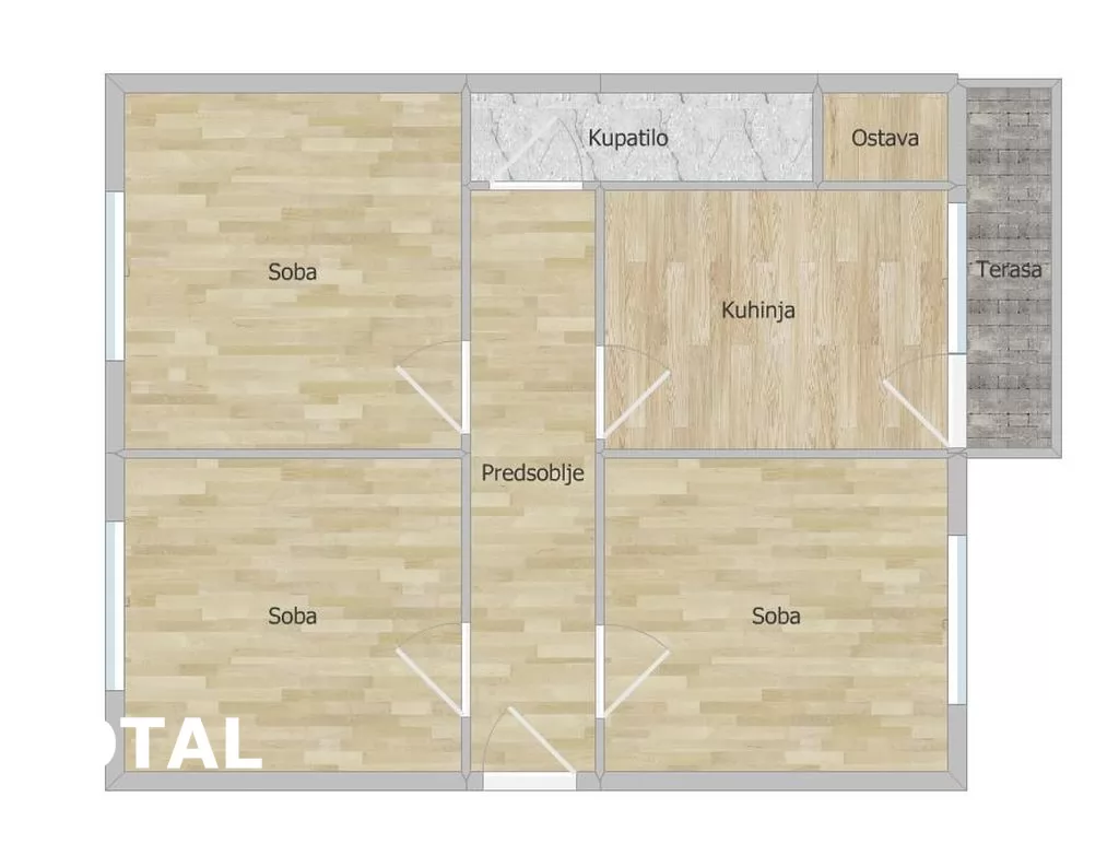 Stan,NOVI SAD,CENTAR,kv: 82.00, € 254000, ID: 1099087 9