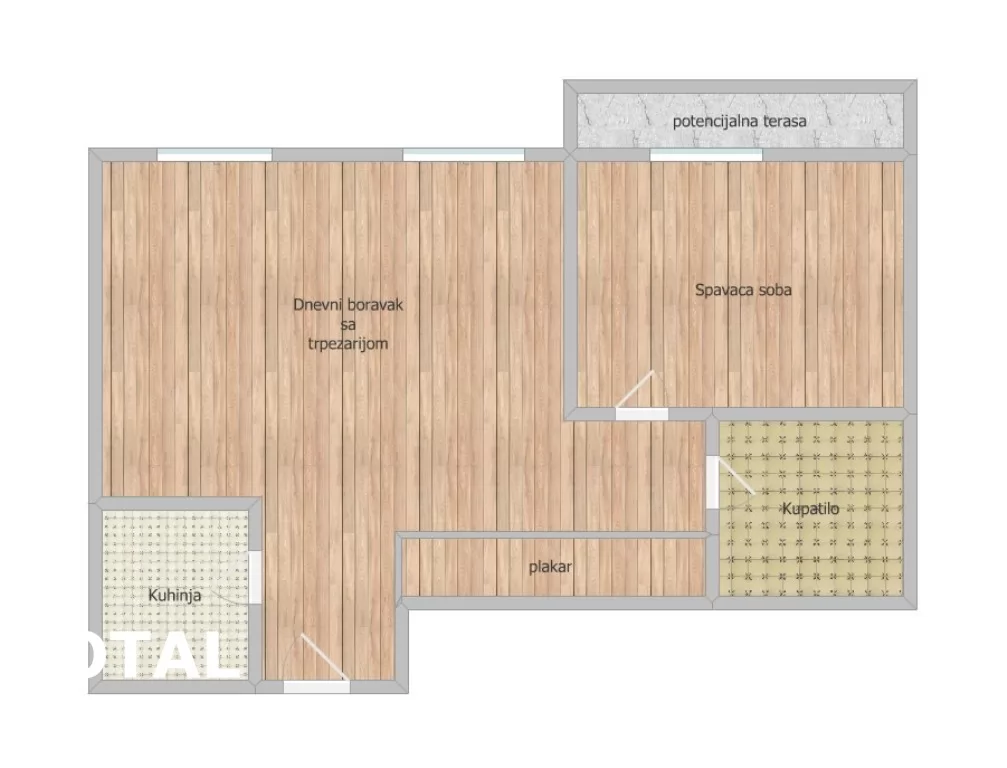 Stan,NOVI SAD,GRBAVICA,kv: 51.00, € 122400, ID: 1100726 15