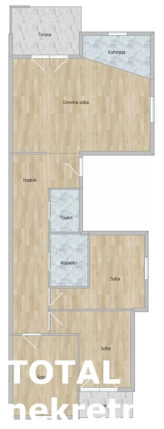 Stan,NOVI SAD,KLISA,kv: 69.00, € 127930, ID: 1101446 1