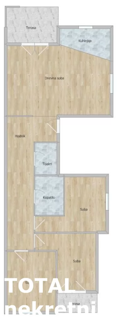 Stan,NOVI SAD,KLISA,kv: 69.00, € 131480, ID: 1101469 1