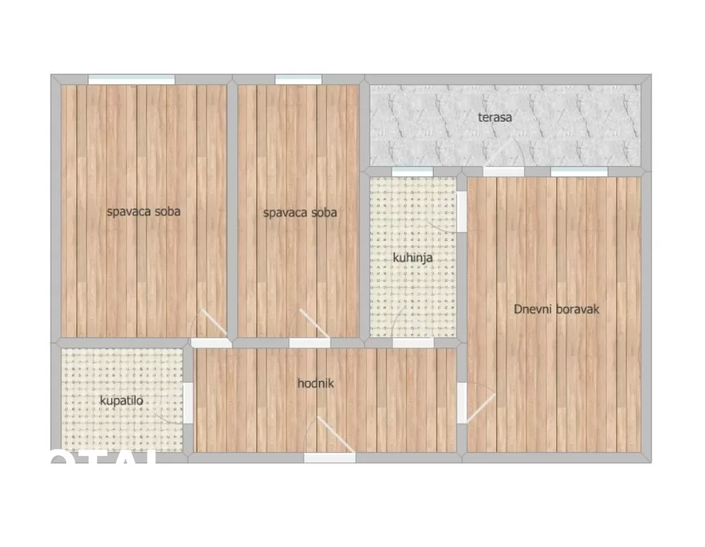 Stan,NOVI SAD,LIMAN 1,kv: 77.00, € 257800, ID: 1100051 2