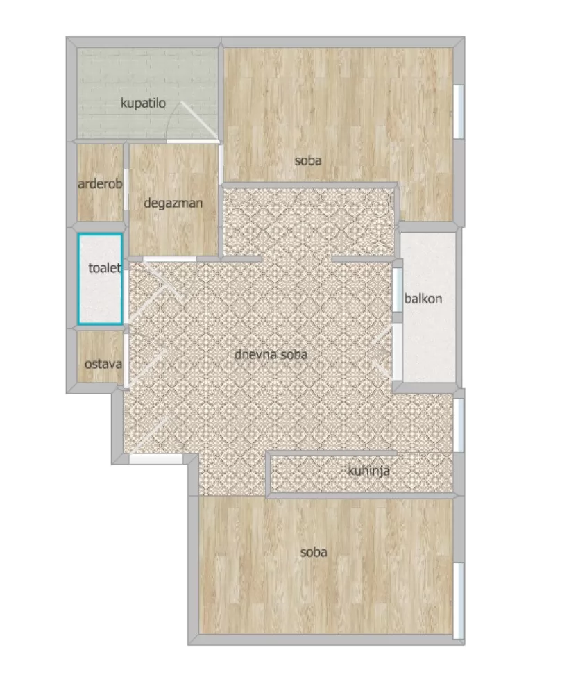 Stan,NOVI SAD,LIMAN 1,kv: 81.00, € 199900, ID: 1101009 17