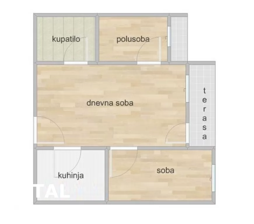 Stan,NOVI SAD,NOVA DETELINARA,kv: 49.00, € 125000, ID: 1101498 11