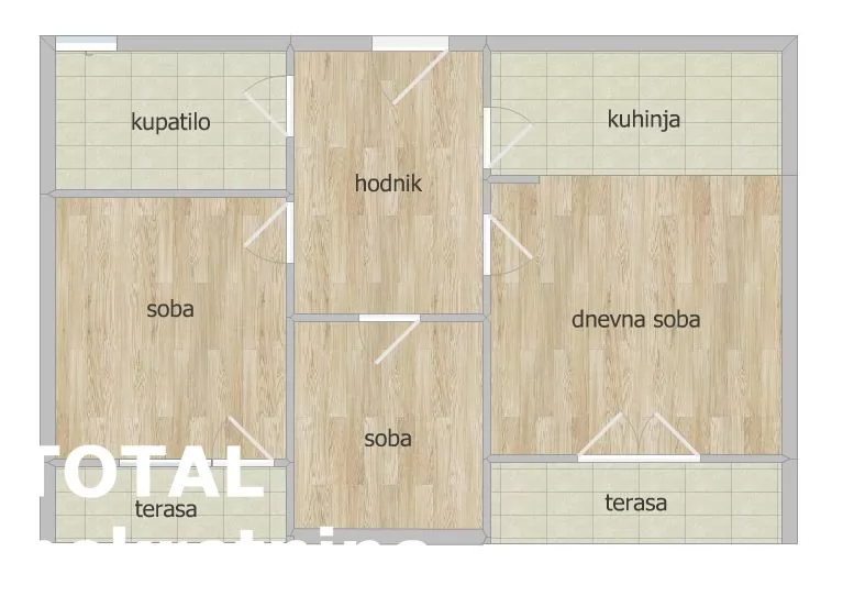 Stan,NOVI SAD,NOVA DETELINARA,kv: 55.00, € 145500, ID: 1101179 14