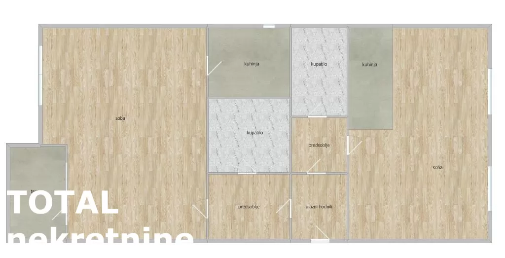 Stan,NOVI SAD,NOVA DETELINARA,kv: 67.00, € 190000, ID: 1101474 2