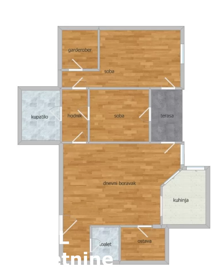 Stan,NOVI SAD,NOVA DETELINARA,kv: 85.00, € 187000, ID: 1099481 2