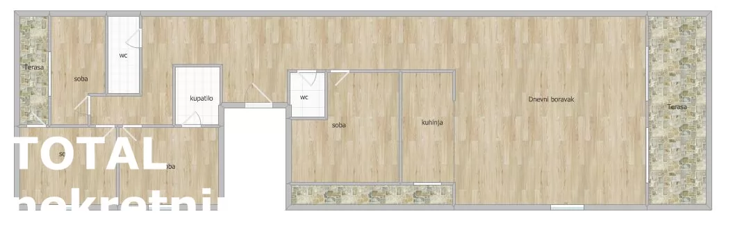 Stan,NOVI SAD,NOVO NASELJE -  BISTRICA,kv: 165.00, € 442530, ID: 1099935 21