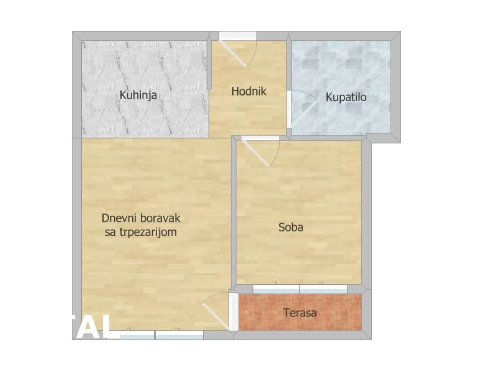 Stan,NOVI SAD,NOVO NASELJE,kv: 41.00, € 145000, ID: 1100514 11