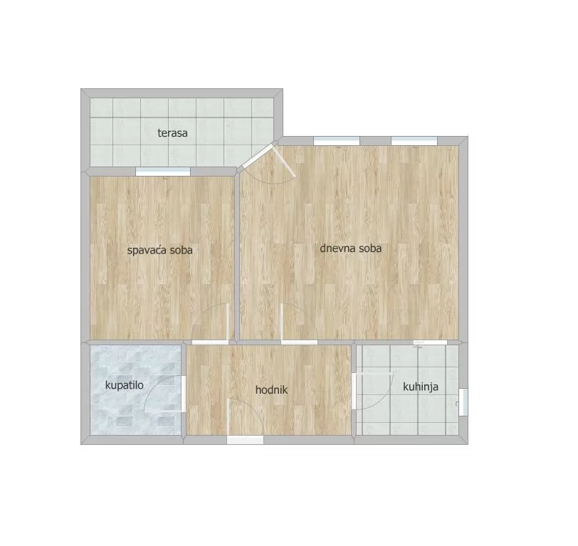 Stan,NOVI SAD,NOVO NASELJE - ŠARENGRAD,kv: 61.00, € 163000, ID: 1101124 12