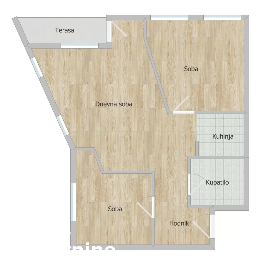 Stan,NOVI SAD,SAJAM,kv: 57.00, € 188100, ID: 1100899 20