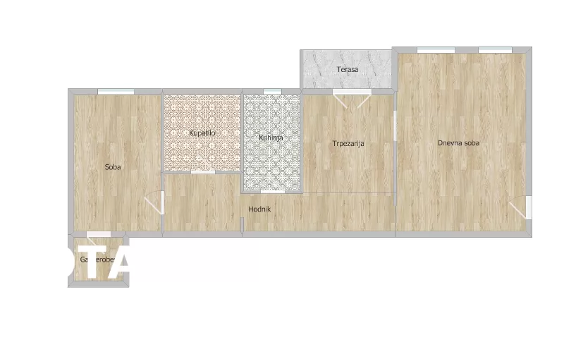 Stan,NOVI SAD,SAJAM,kv: 65.00, € 150000, ID: 1100913 17