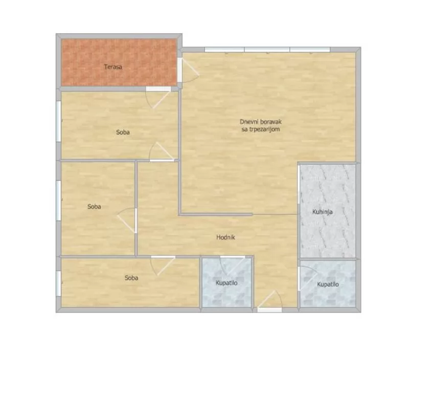 Stan,NOVI SAD,SALAJKA,kv: 101.00, € 330000, ID: 1101539 17