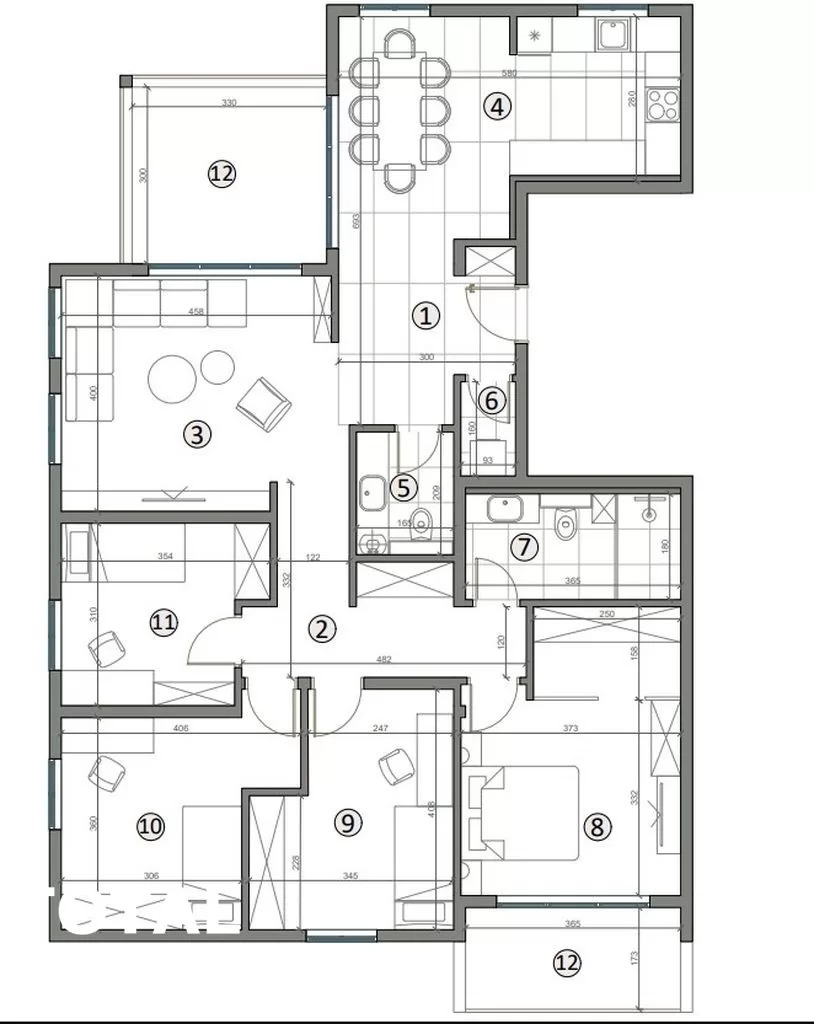 Stan,NOVI SAD,TELEP,kv: 135.00, € 319300, ID: 1098092 1