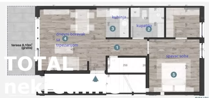 Stan,NOVI SAD,TELEP,kv: 42.00, € 105000, ID: 1100750 1