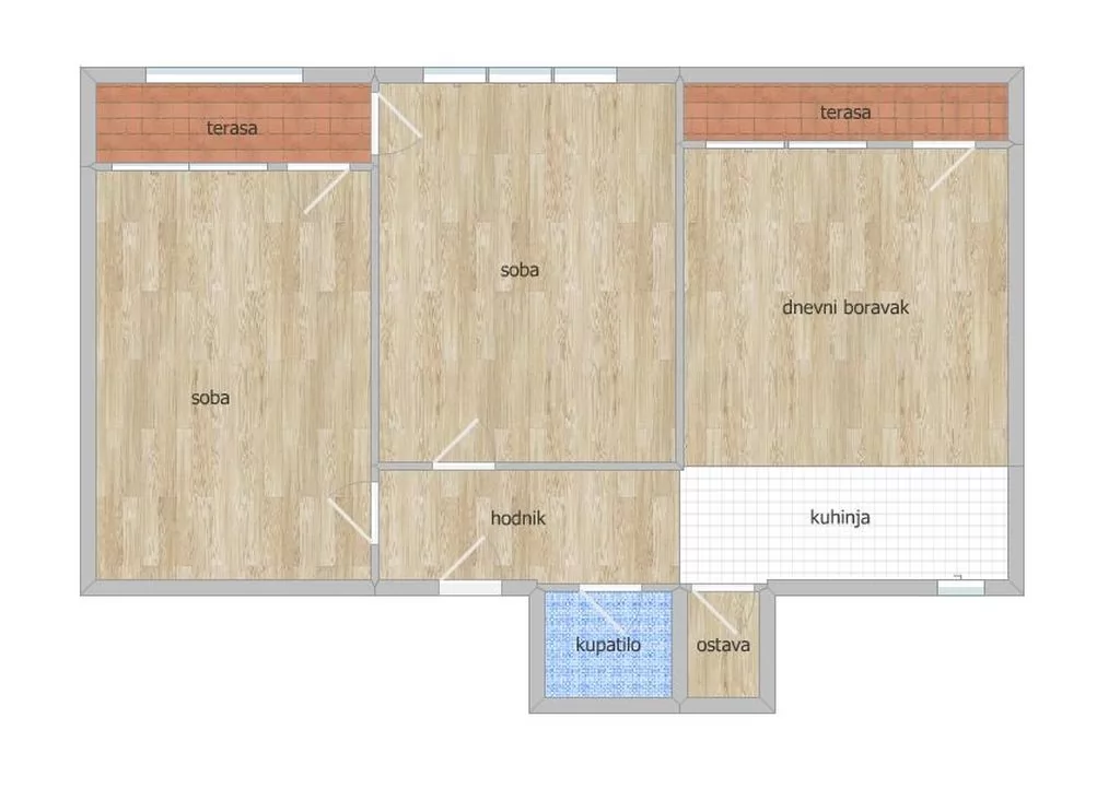 Stan,NOVI SAD,ZELEZNICKA STANICA,kv: 56.00, € 130000, ID: 1101008 29