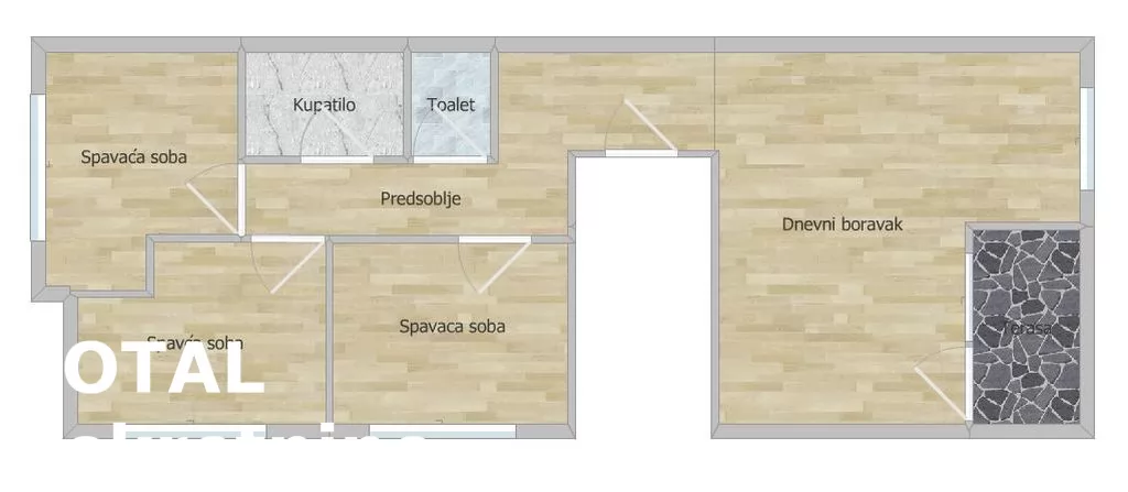 Stan,PETROVARADIN,PETROVARADIN,kv: 72.00, € 155730, ID: 1098758 9