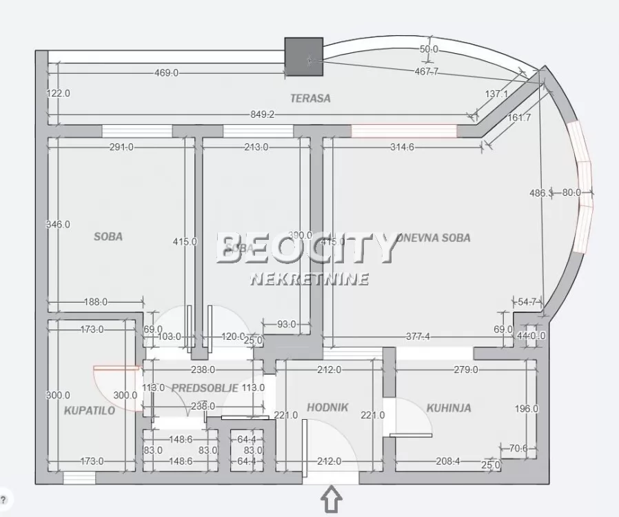 Trosoban stan, 78 m2, Palilula, Stanoja Glavaša ID: 124359 18