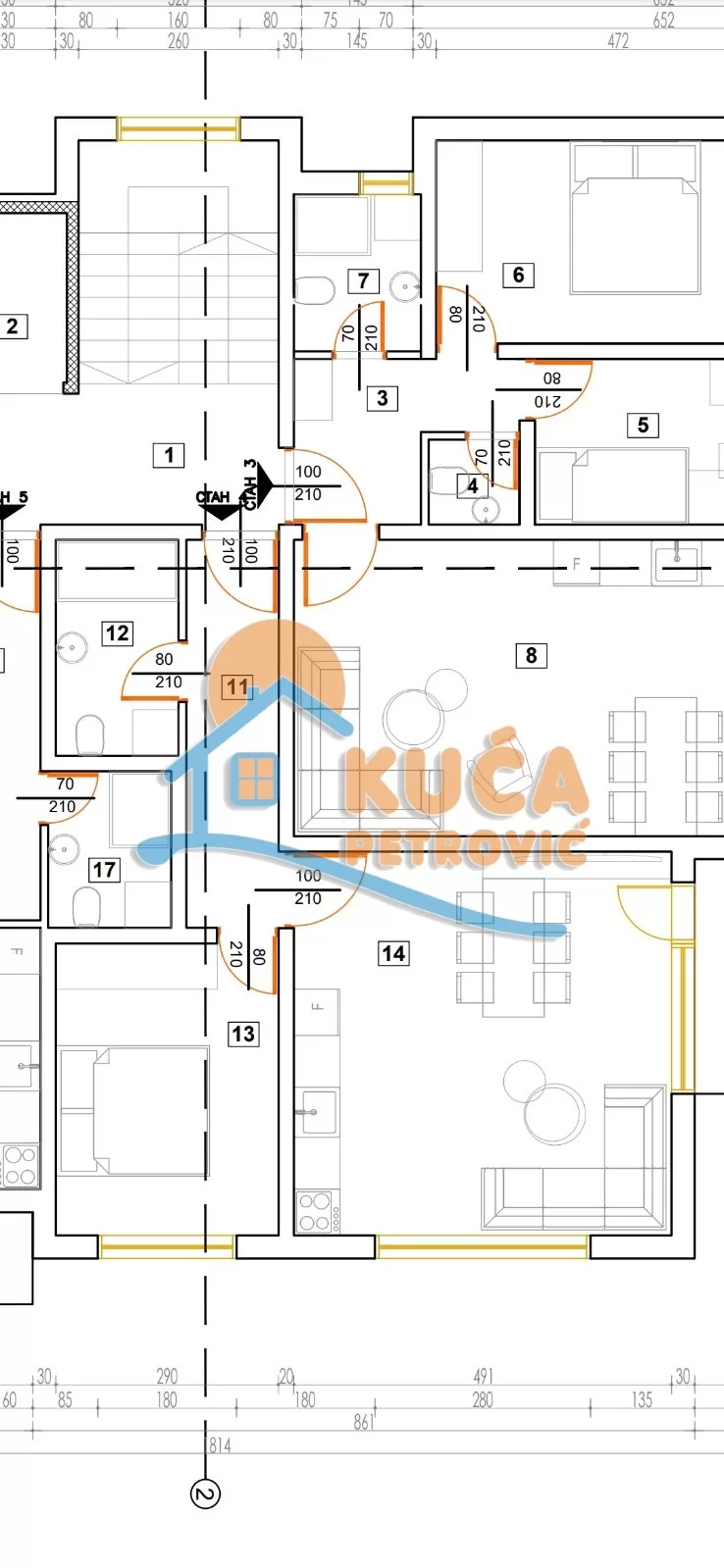 Dvosoban stan, 48 m2, Donja Vrežina, dr Dragutina Petkovića ID: p-015067 1