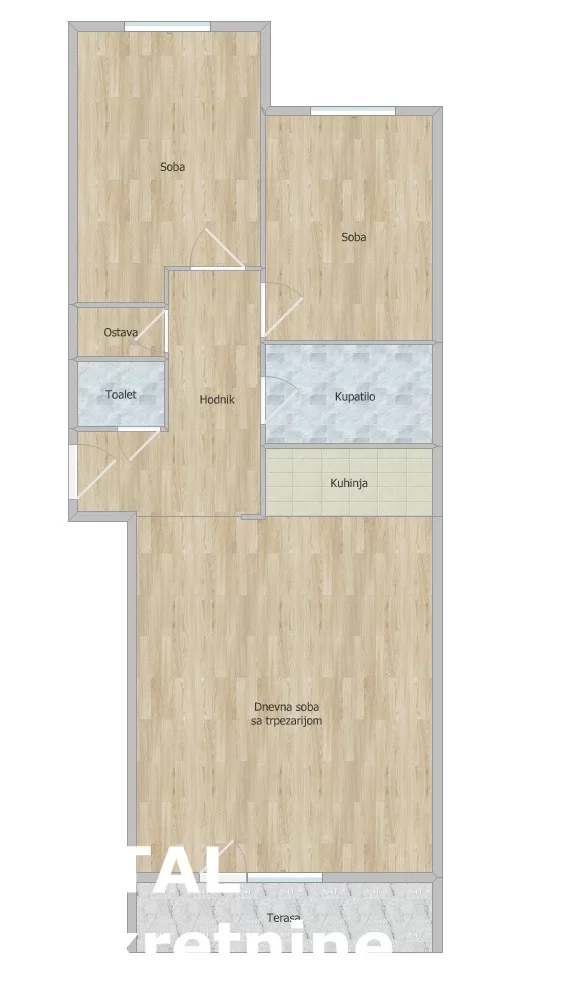 Stan,NOVI SAD,BULEVAR PATRIJARHA PAVLA,kv: 74.00, € 205000, ID: 1101393 15