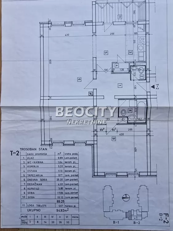 Trosoban stan, 95 m2, Sajmište, Rumenačka ID: 124603 17