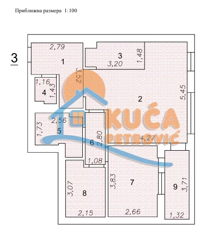 Dvosoban stan, 66 m2, Palilula, Stevana Sremca ID: p-015139 10