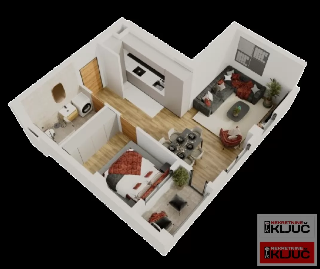 SALAJKA, 46m2, Dvosoban sa pdv, Izgradnja 1