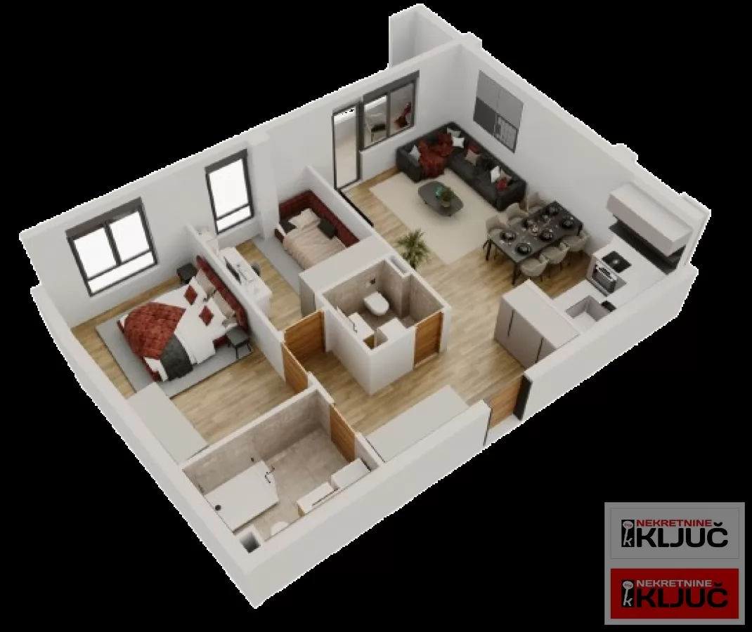 SALAJKA, 74m2, Trosoban sa pdv 1