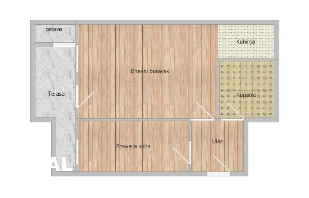 Stan,NOVI SAD,BULEVAR EVROPE,kv: 37.00, € 125000, ID: 1101611 18