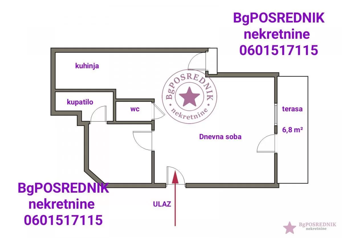 Stari Grad, Skupština, Majke Jevrosime, 47m2 2