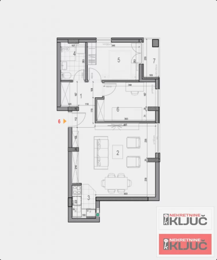 TELEP, 60m2, Trosoban sa pdv, brzo useljiv 1