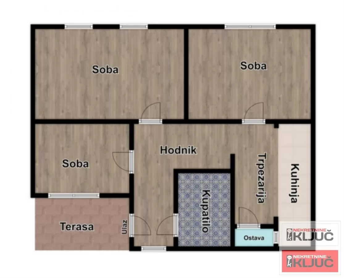 PETROVARADIN, 79m2, Trosoban, Renoviran 14