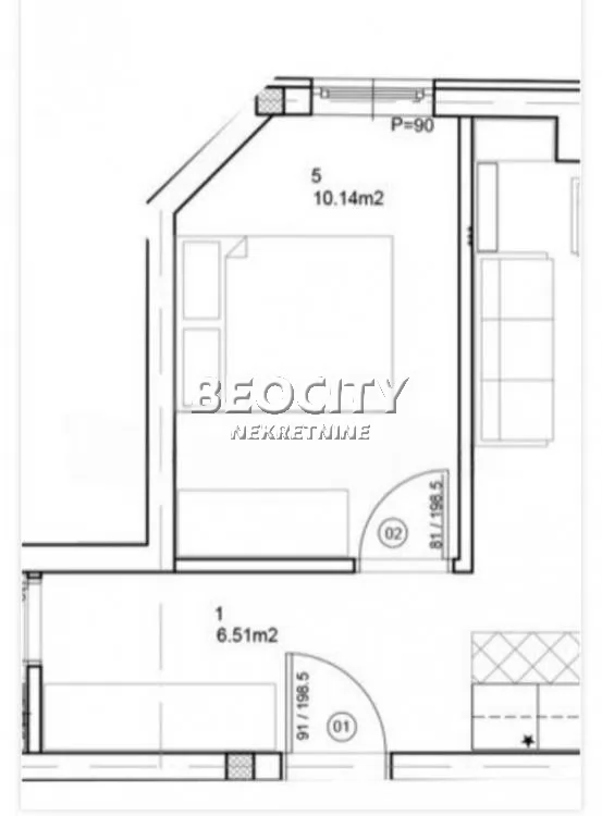 Dvosoban stan, 42 m2, Stara Detelinara ID: 125478 9