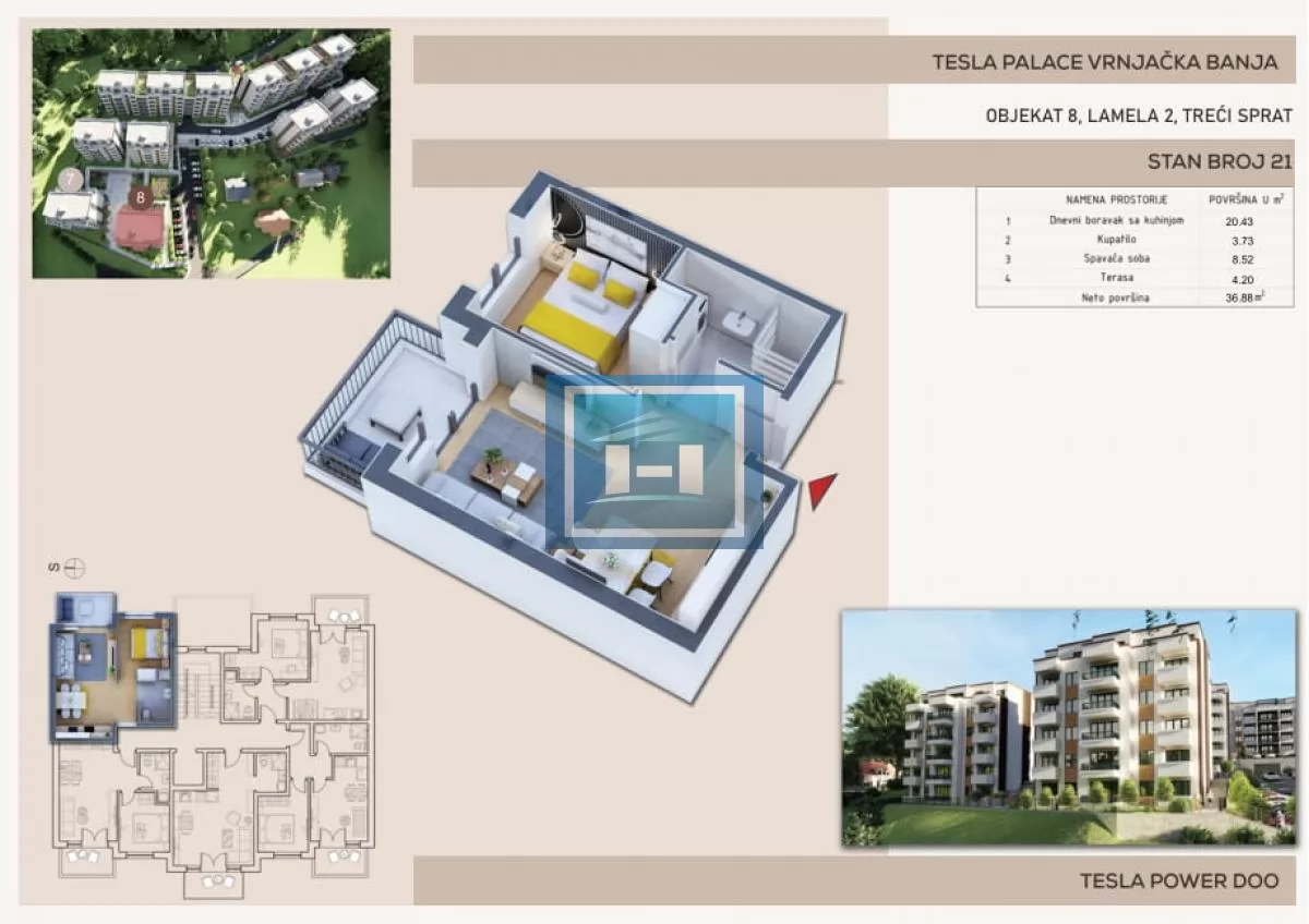 Stanovi u novogradnji TESLA PALACE Vrnjačka Banja 4