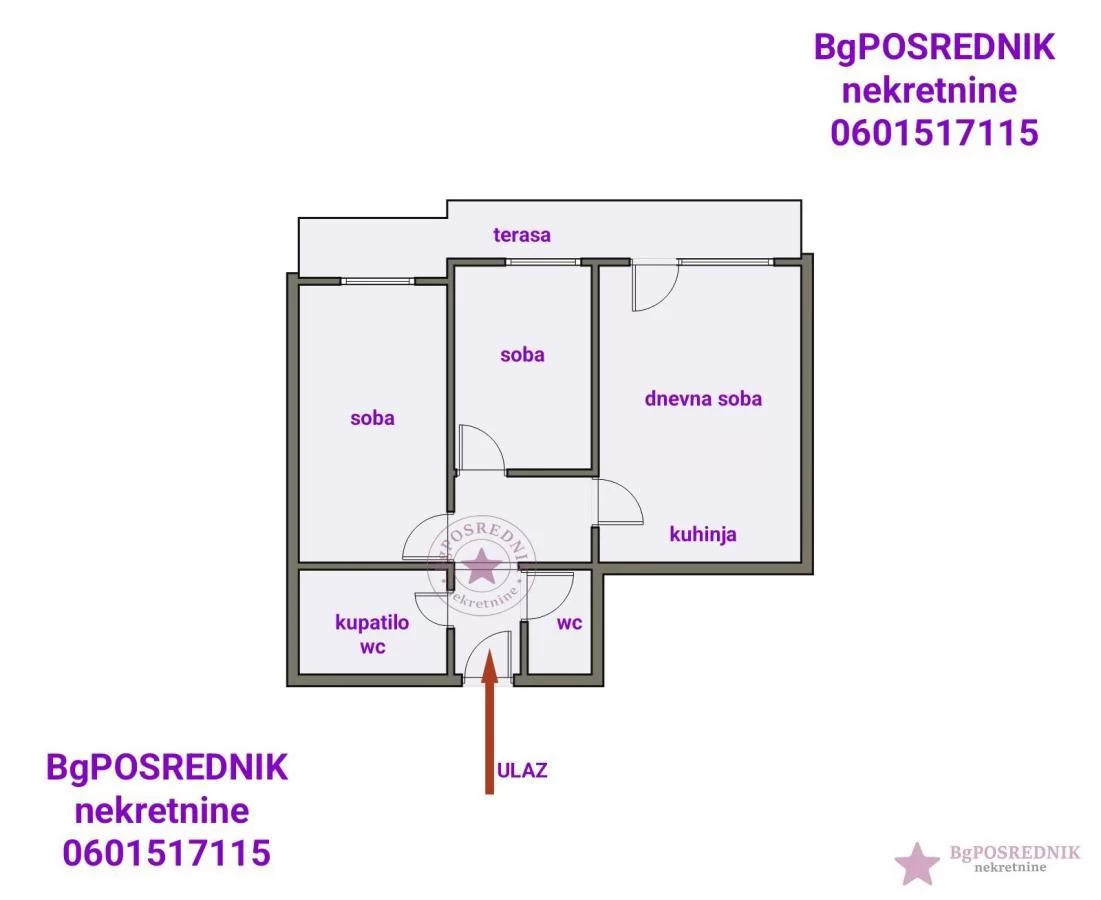 Voždovac, Trošarina, Vojvode Stepe, 62.55m2 1