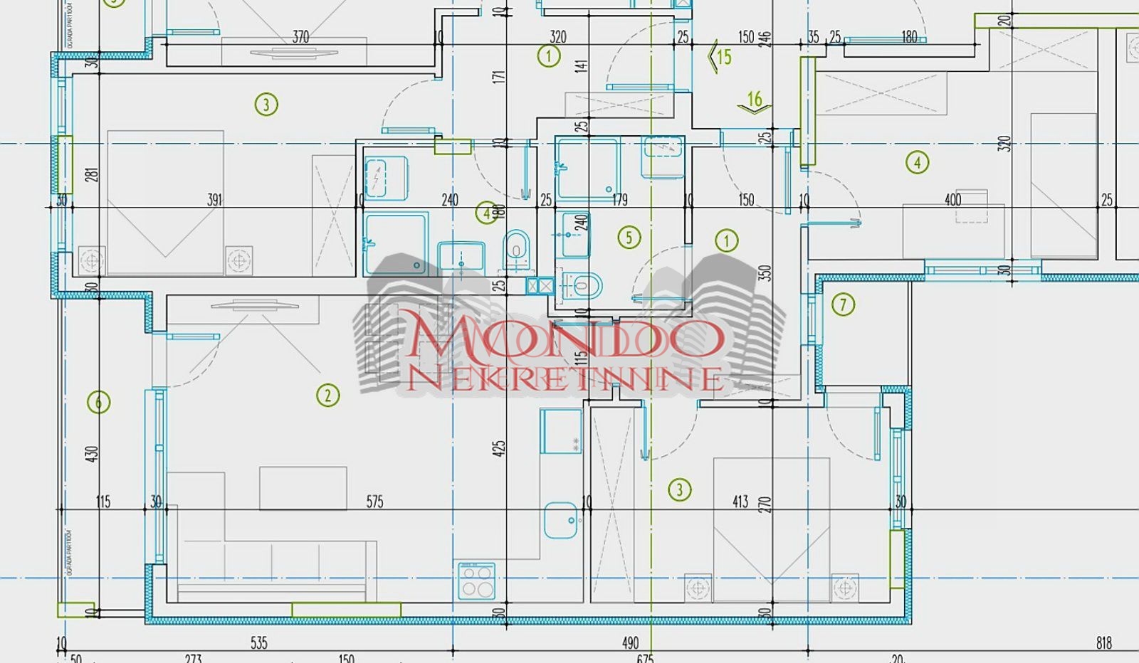 Dvoiposoban stan u izgradnji na Crvenom pevcu 3