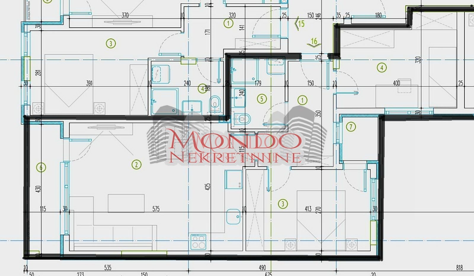 Dvoiposoban stan u izgradnji na Crvenom pevcu 2