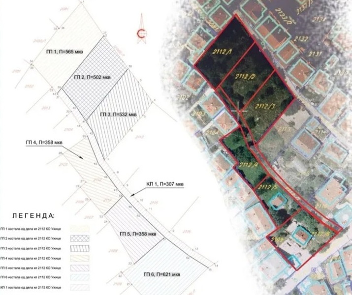 Prodajem gradjevinsko zemljiste u centru Uzica 2