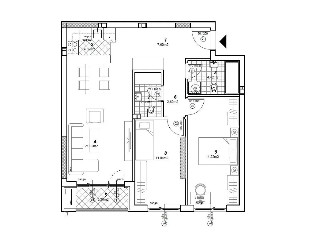Stan,NOVI SAD,TELEP,kv: 70.00, € 151920, ID: 1101430 1
