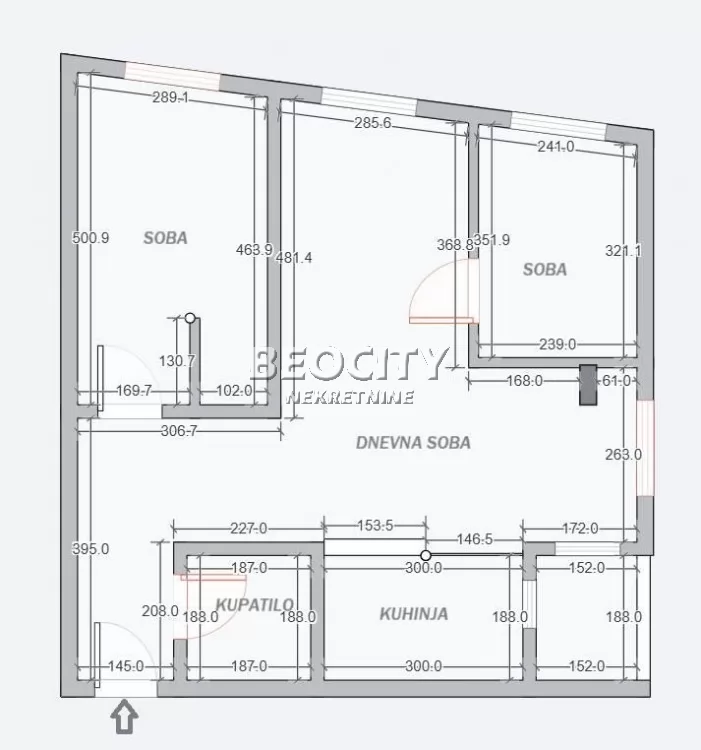 Trosoban stan, 64 m2, Kluz, Ruđera Boškovića ID: 126058 12
