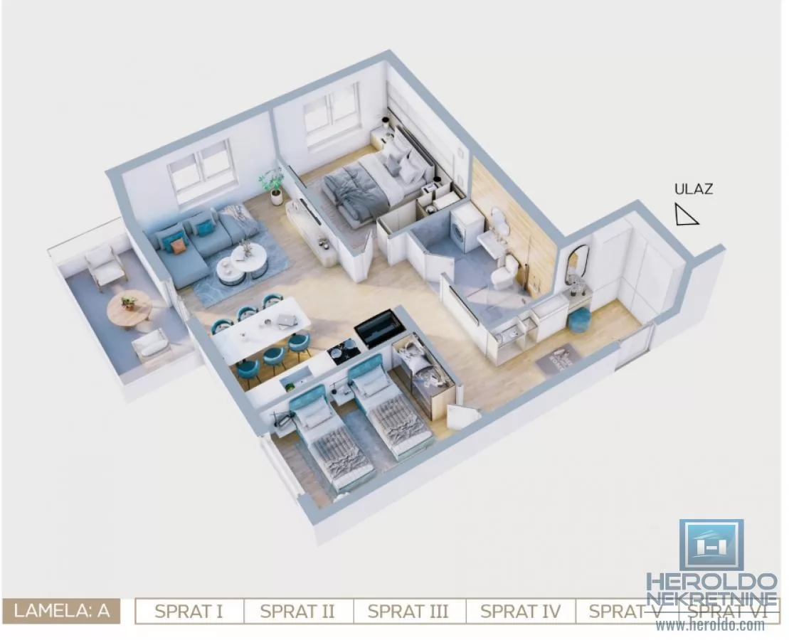 Stanovi u izgradnji Dvosoban Tip 2 2