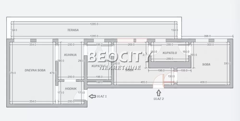 Trosoban stan, 80 m2, Dorćol ID: 126349 17