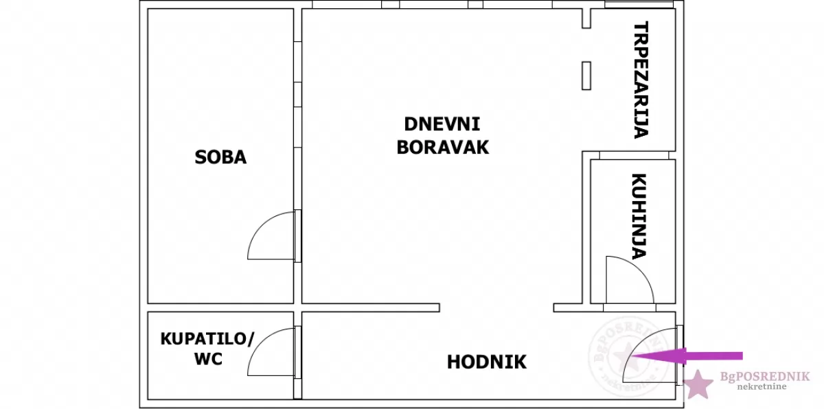 Zvezdara, Đeram pijaca, Marka Oreškovića, 54m2 2