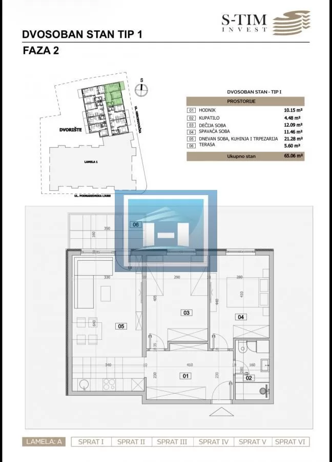 Stanovi u izgradnji Dvosoban Tip 1 2