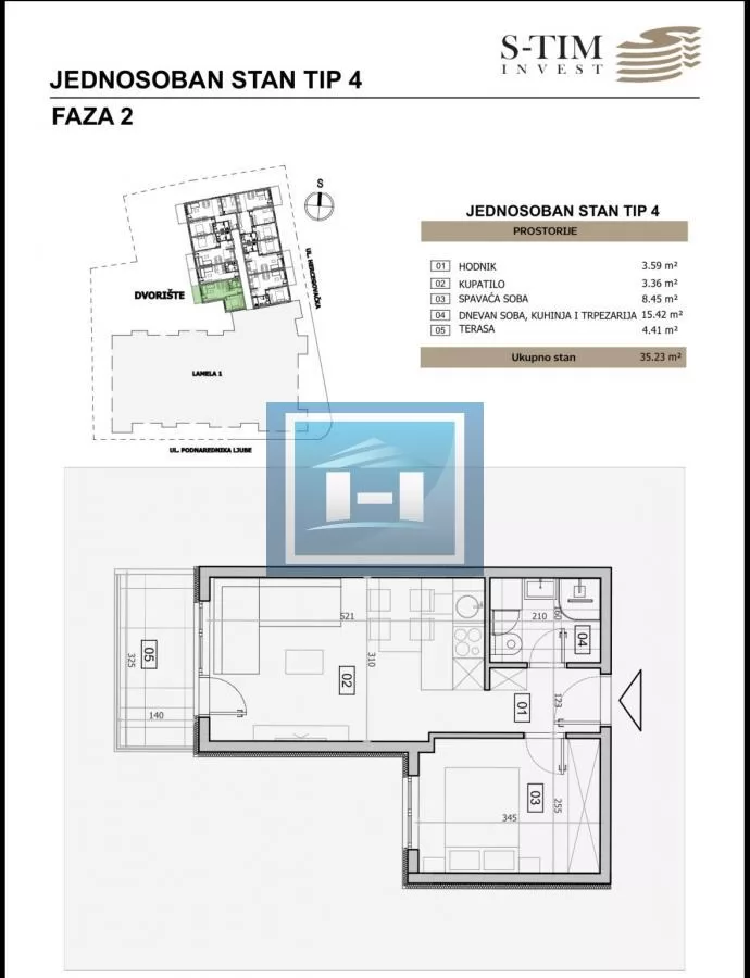 Stanovi u izgradnji Jednosoban Tip 4 2