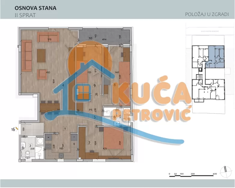 četvorosoban stan, 104 m2, Čair, Filipa Višnjića ID: p-014713 1