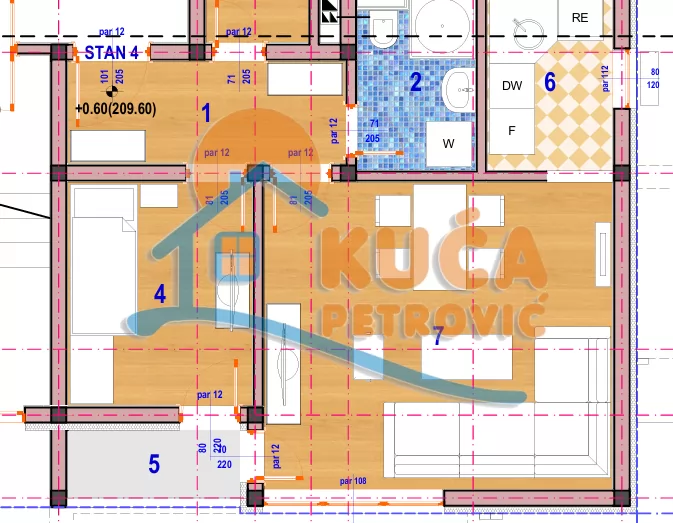 četvorosoban stan, 40.43 m2, Donja Vrežina, Crnogorska ID: p-015394 3