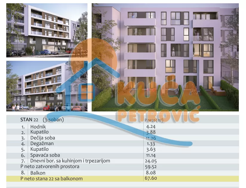 Trosoban stan, 68 m2, Čair, Filipa Višnjića ID: p-014719 3