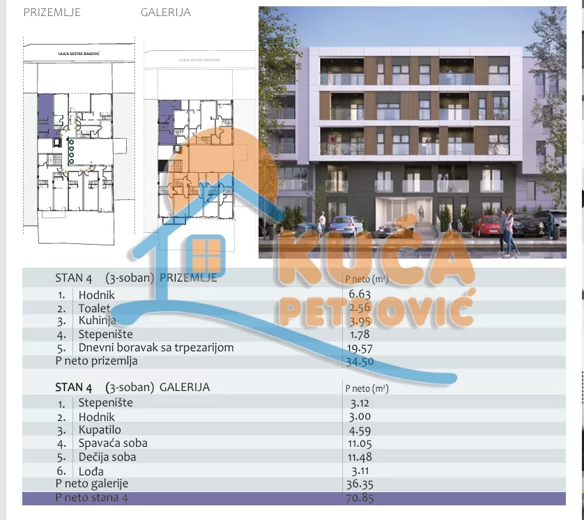 Trosoban stan, 71 m2, Čair, Filipa Višnjića ID: p-014724 3